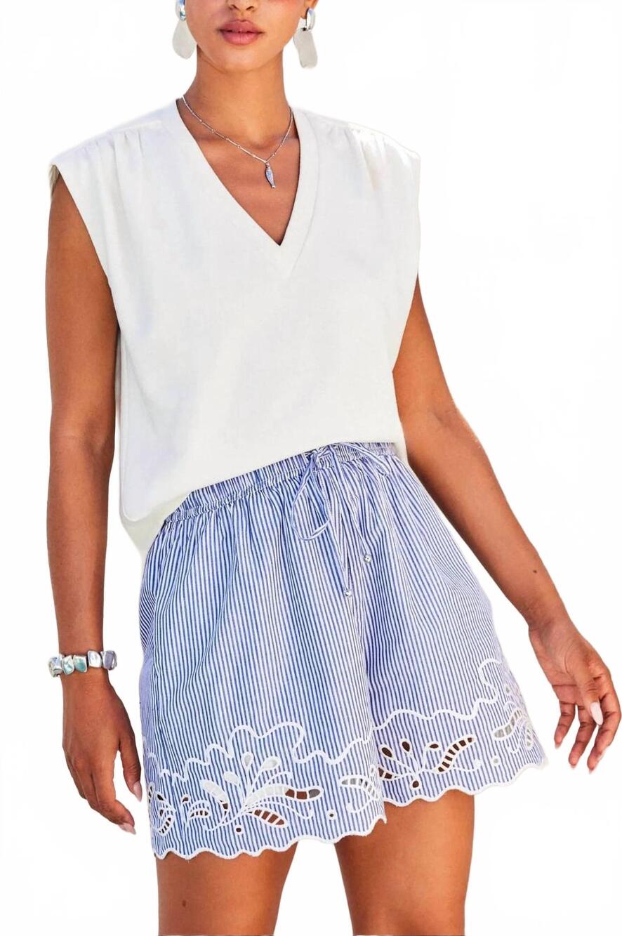 NEW FIFTEEN TWENTY karly v neck tank top in cream